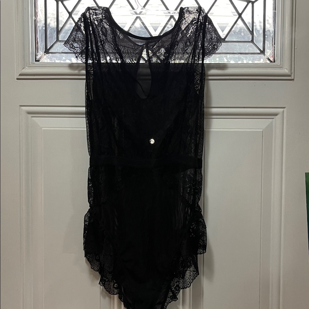 NWOT Sam Edelman Lace Black Bodysuit